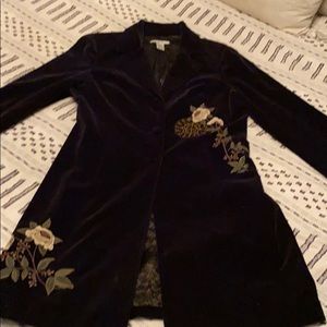 CAbi Floral Frock Coat with front buttons
